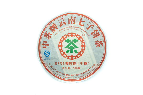 2007 Raw Puerh Tea Cake, 8531, Fine Grade Kunming Factory - Yee On Tea Co.